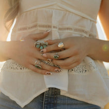 Load image into Gallery viewer, Sterling Silver Hubei Turquoise Ring - Sz 6.5