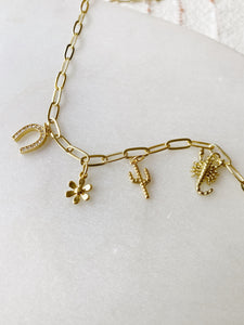 14k Gold Fill Charm Necklace
