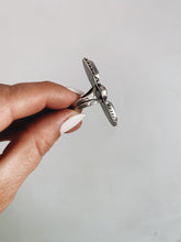 Load image into Gallery viewer, Sterling Silver with Sonoran, White Buffalo, and Baja Turquoise Ring sz 7