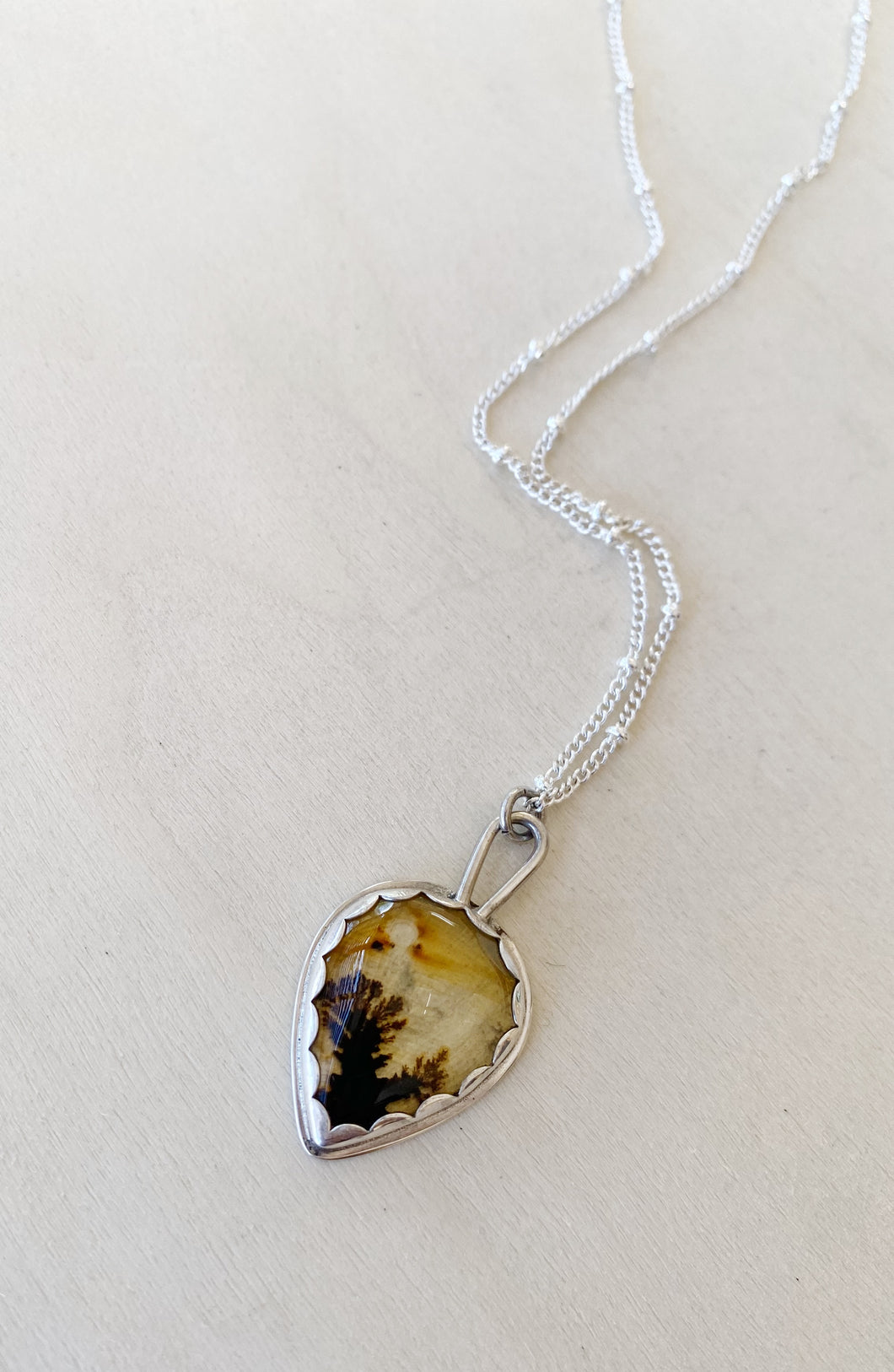 Dendritic Agate Pendant