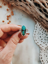 Load image into Gallery viewer, Sterling Silver Hubei Turquoise Ring - Sz 6.5