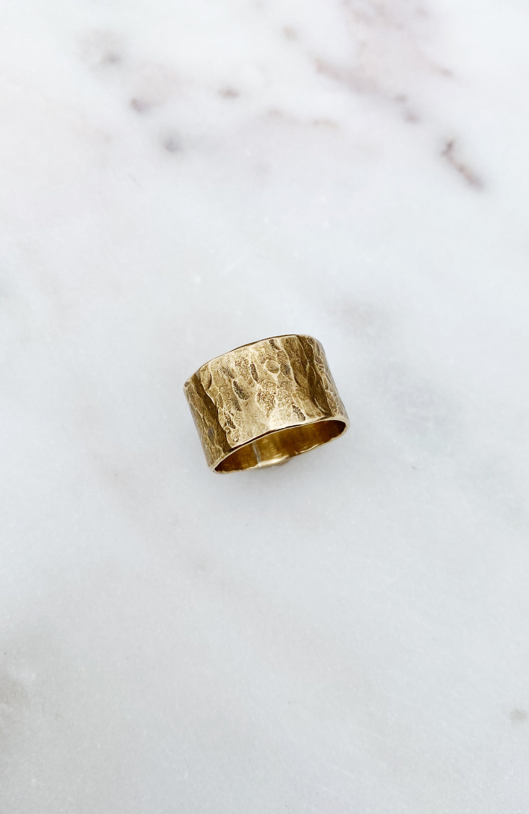 Hammered Band Ring - Bronze - made in your size