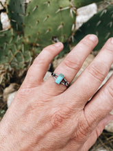 Load image into Gallery viewer, Sterling Silver with Carico Lake Turquoise Ring Sz 7