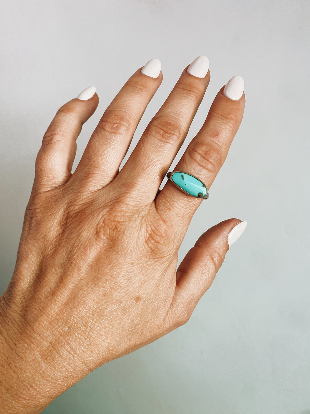 Horizon Sterling Silver Baja Turquoise Ring sz 10