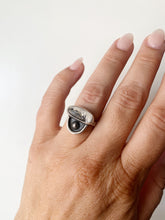 Load image into Gallery viewer, Sterling Silver with White Buffalo Turquoise Ring sz6.5