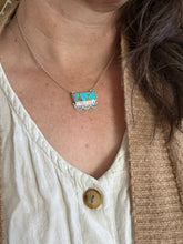 Load image into Gallery viewer, Desert Horizon Necklace | Sterling Silver with Royston Turquoise (16”)