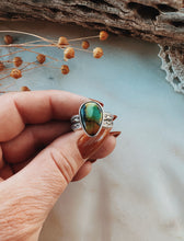 Load image into Gallery viewer, Sterling Silver Hubei Turquoise Ring - Sz 7.5
