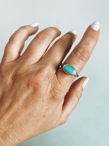 Horizon Sterling Silver Baja Turquoise Ring sz 8.5