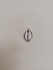 Sterling Silver with Cowrie Shell - FINISHED IN YOUR SIZE