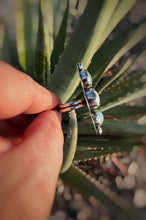 Load image into Gallery viewer, Sterling Silver White Buffalo and Turquoise Ring - Sz 6