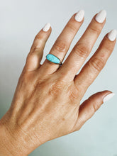 Load image into Gallery viewer, Horizon Sterling Silver with Baja Turquoise Ring sz 7