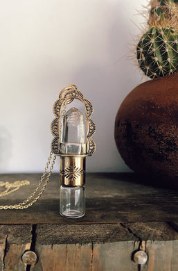 CUSTOM Scalloped Sun - Rollerball Necklace
