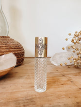 Load image into Gallery viewer, Red Brass Keepsake Vintage Glass Rollerball Vial
