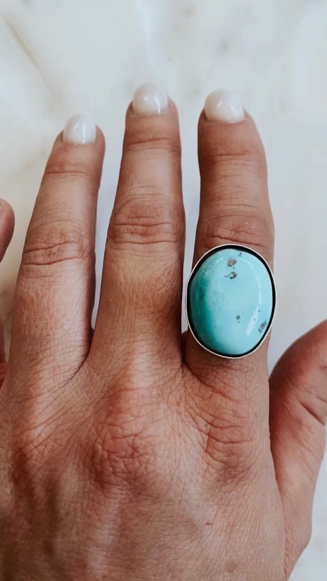 Arc Turquoise Ring – Stitch and Stone