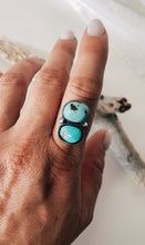 Load image into Gallery viewer, Baja Turquoise ring in Sterling Silver