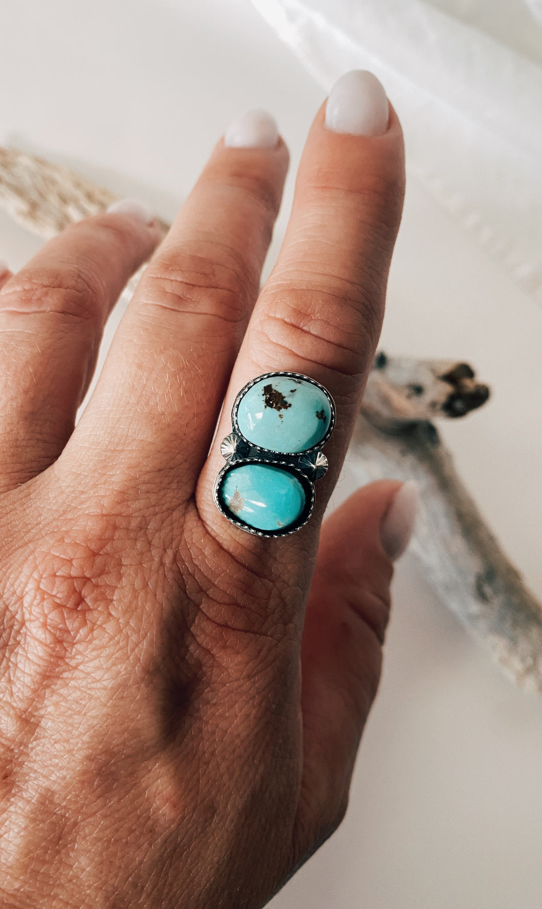 Baja Turquoise ring in Sterling Silver