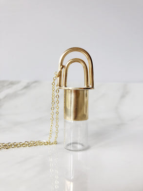 NEW STAMPING OPTIONS!!!!! MTO Aura Rollerball Necklace in Sterling Silver OR Red Brass