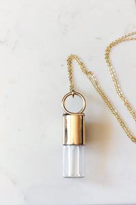 Made To Order | Lé Loop | Red Brass Rollerball Necklace